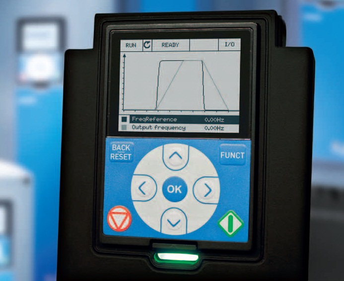 Variador de velocidade Vacon 100 - display Variador de velocidade Vacon 100 - display