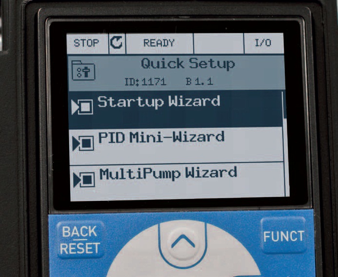 Variador de velocidade Vacon 100 - display Variador de velocidade Vacon 100 - display